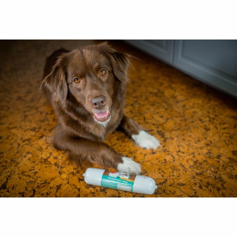 Dog Accessories Snacks Wet pet food Gourmet Game Sausage (Gourmetwurst Wild) 400g 1 Piece -3- Anifit